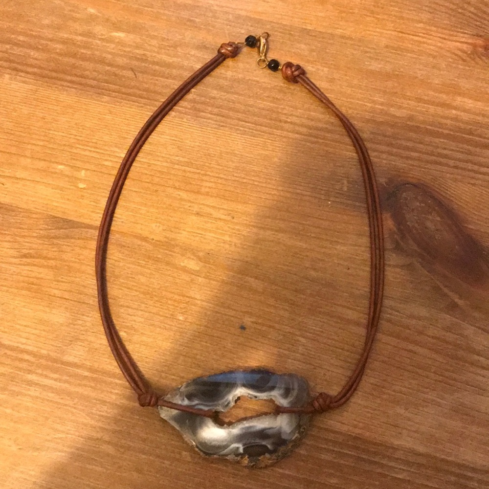 E.Taylor Geode choker necklace